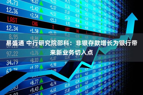 易盛通 中行研究院邵科：非银存款增长为银行带来新业务切入点