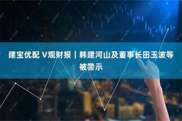 建宝优配 V观财报｜韩建河山及董事长田玉波等被警示